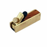 Bull nose hobby plane with brass metal body and wooden handles