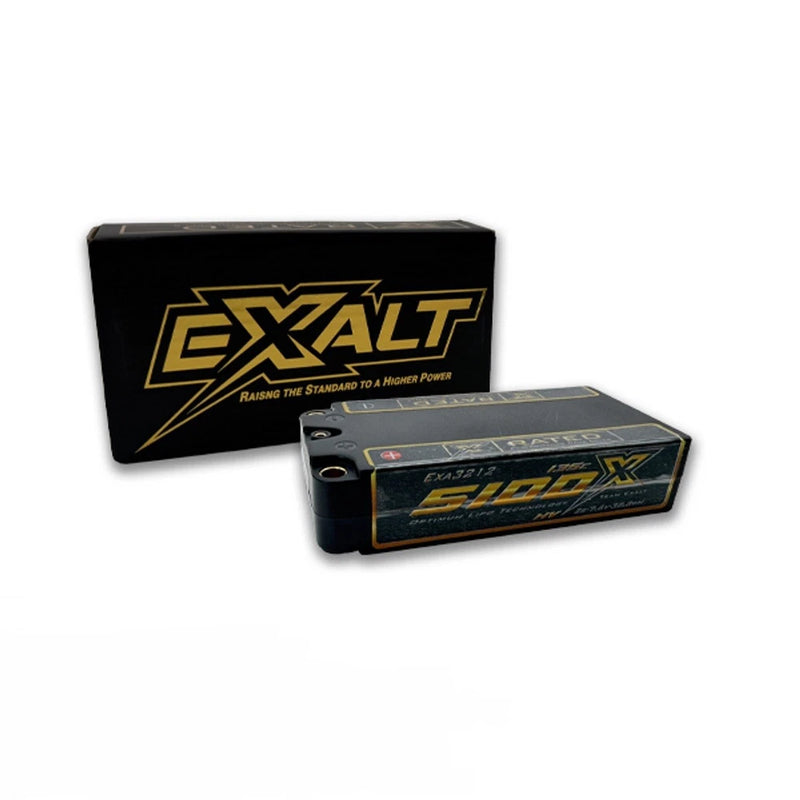 Team Exalt X-Rated 5100mAh 2S 135C HVX LCG Shorty Lipo Battery 7.6V EXA3212