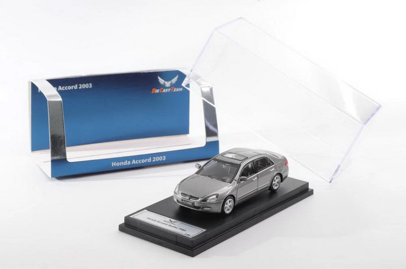 DCT 1/64 Scale  Accord 7th Generation 2003 Grey Diecast Car Model Toy