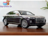 1/18 Scale HongQi Red Flag H9 Purple/Gold Diecast Car Model No Base version