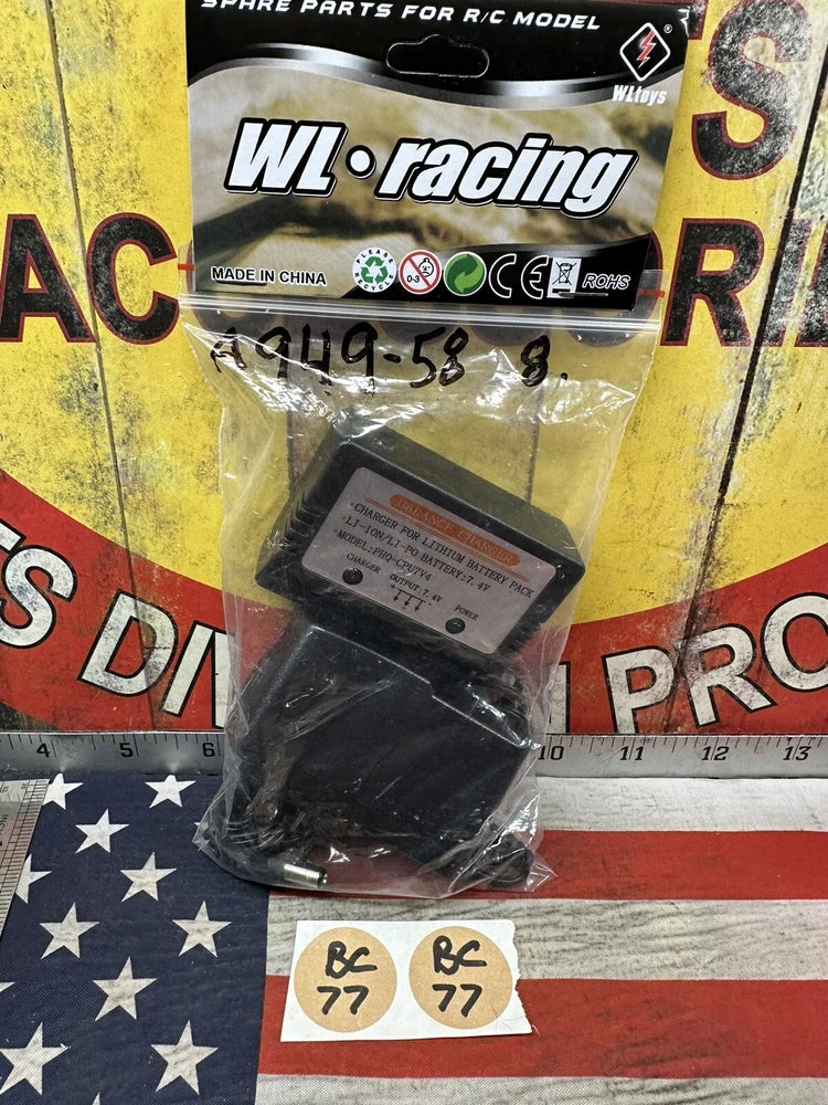 WL?RACING A949-58 Battery Charger for: LITHIUM / LI-ION / LI-PO BATTERIES 7.4V Battery