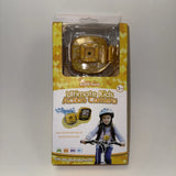 Kids action camera in yellow waterproof case, packaged retail box