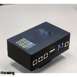 Black USB3.0 Astronomical Power Supply Management Box 2xDC Input & 6x DC Output