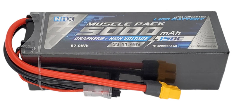 NHX 3S 11.4V 5000mAh 150C Graphene LiPo-HV Battery w/XT60 Hardcase