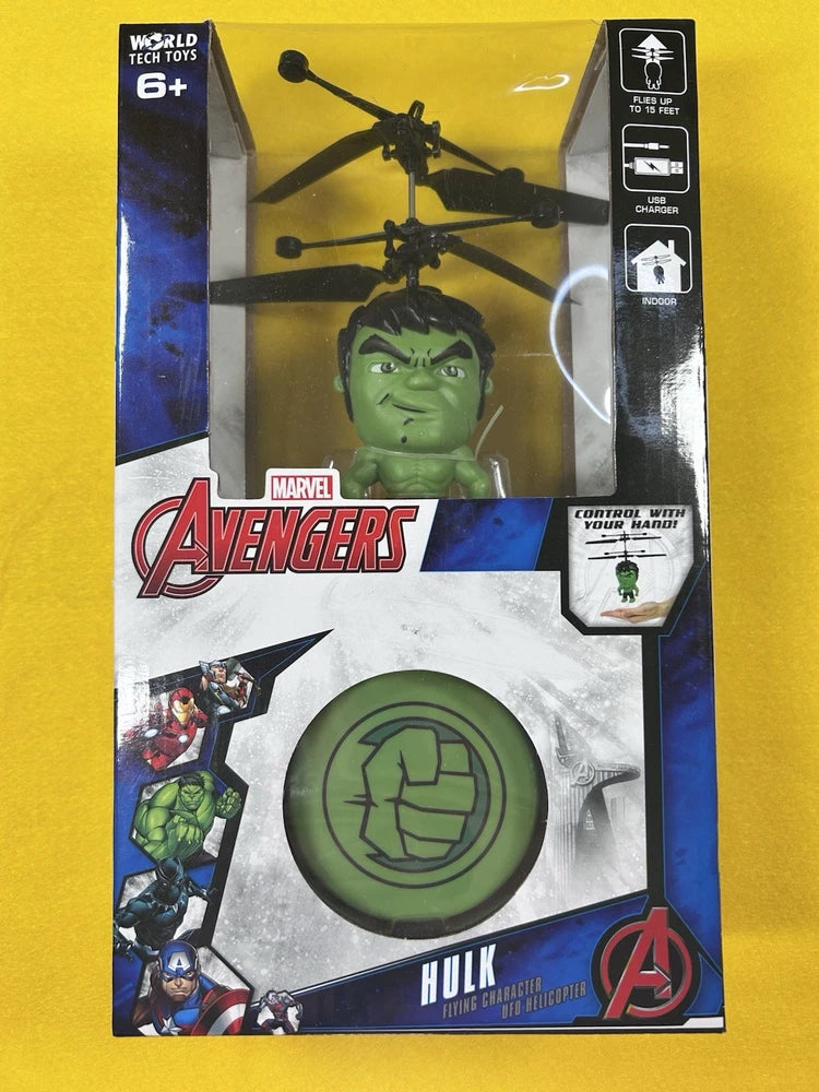 Incredible Hulk Marvel Avengers Motion Sensor Flying Helicopter Mini Drone New