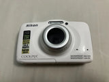 Nikon COOLPIX S32 13.2MP Waterproof Digital Camera White Camera Only