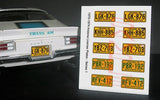 1970 - 1974 ARIZONA  miniature LICENSE PLATES for 1/25 scale MODEL CARS¡ªPLS READ