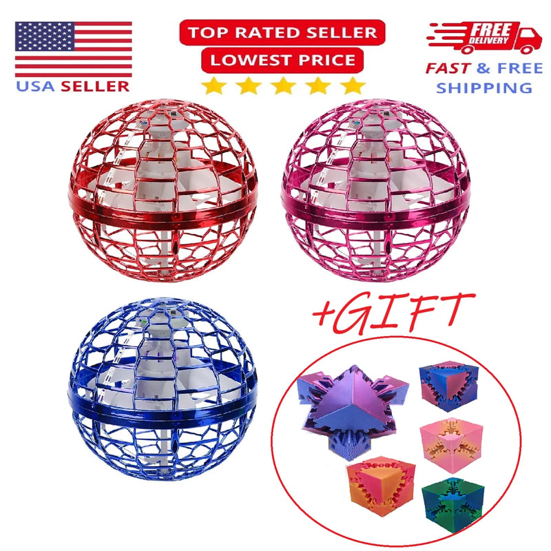 Mesh orb ball toy set: red, purple, and blue