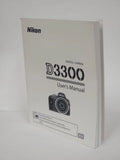 Nikon D3300 Instruction Owners Manual D3300 Book  NEW