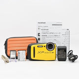 FUJIFILM XP90 Yellow Compact Digital Camera Tested Working Seller Japan