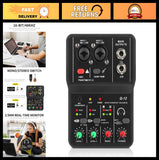 USB Audio Interface for PC - XLR & 3.5mm Mic Jack, Low Latency Sound Card, Recor