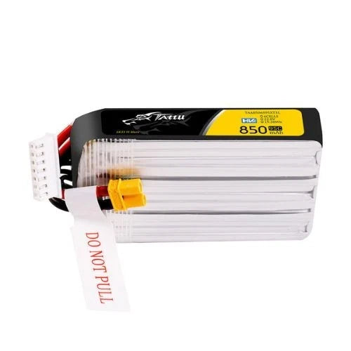 850mAh 6S 95C22.8V Tattu HV Lipo Battery Long Pack with XT30 Plug Battery