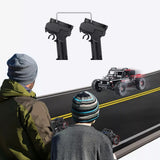2.4G 10-channel RC transmitter controllers with dual joysticks, black