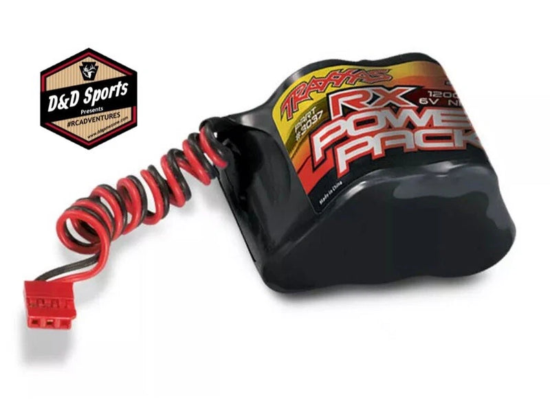 Traxxas 3037 - Power Cell 5C 6C NiMH Battery 1200mAh, RX Power Pack, Hump Battery