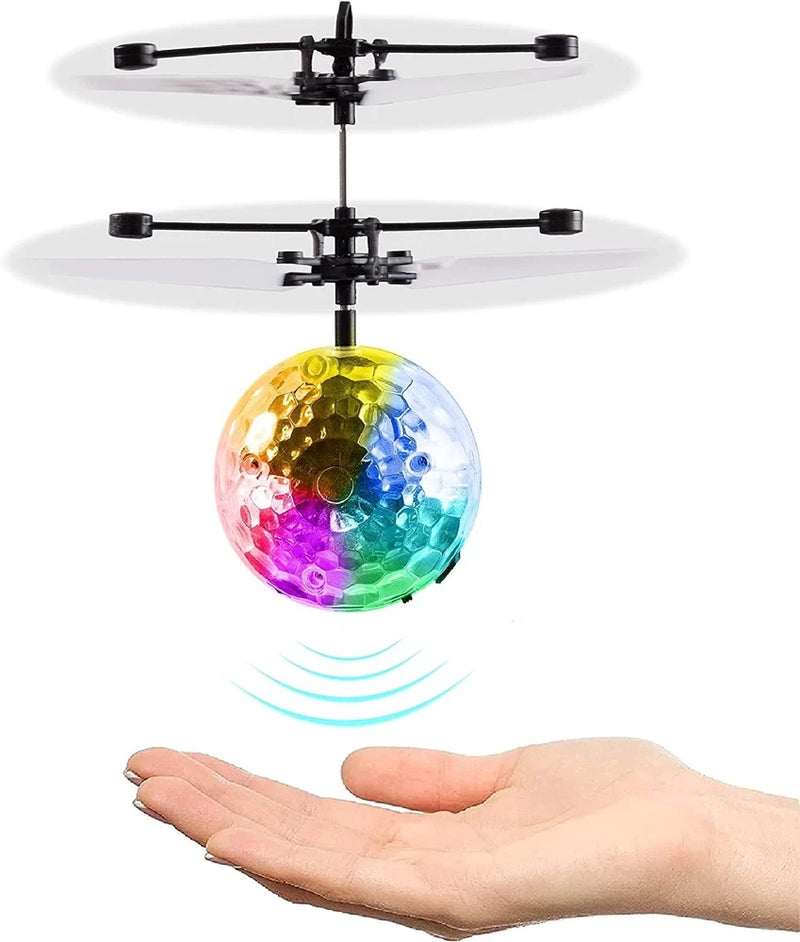 Magic Flying Ball Toy,?Infrared Induction RC Helicopter Drone, Disco Light LEDs,
