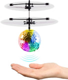 Magic Flying Ball Toy,?Infrared Induction RC Helicopter Drone, Disco Light LEDs,