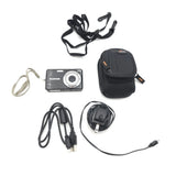 Fujifilm FinePix J28 Camera Compact Digital 10.2 MP Black Tested Charging Cord