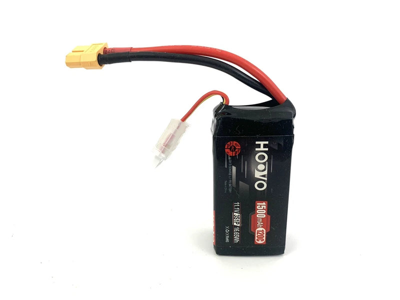 HOOVO 3S 120C 11.1V 1500mAh LiPo Battery with XT60 Plug for FPV Racing RC Qua...