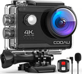 COOAU 20MP 4K Action Cam Waterproof Sport Action Camera WiFi EIS Video as Go Pro