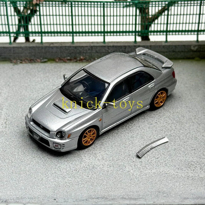 Furuya 1/64 Scale  Impreza WRX STI VII 7 Silver Diecast Car Model