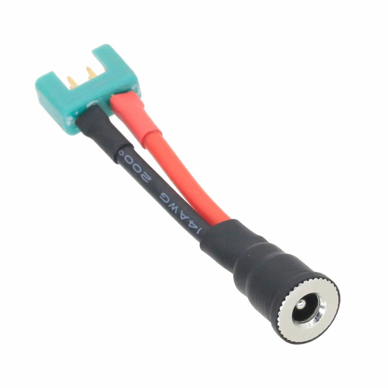 DC Power 5.5x2.1mm Female metal Socket to MPX Multiplex Male cable 14AWG 5CM FPV