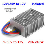 9-36V to 12V 20A 240W isolated Waterproof power converter 12V/24V to 12V DC-DC