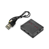 4 Ports MX2.0-2P Positive USB Charger 3.7V LiPO RC Battery FPV Drone Helicopter