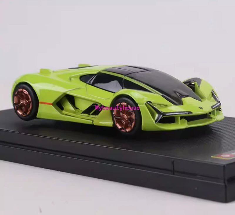 Bburago 1:64 Green Terzo Millennio Sports Model Diecast Metal Car