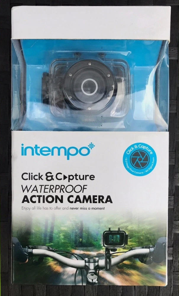 Intempo Click Capture Attachable Waterproof Action Camera 5 Mega Pixel 4x Zoom