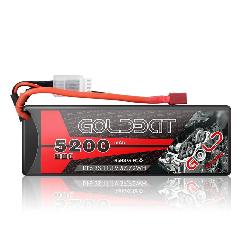 5200mAh 3S 80C 11.1V Hardcase Lipo Battery with Deans Plug for RC Car Truck Battery