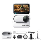 Insta360 GO 3S small action camera kit with selfie stick, tripod, mount, and accessories