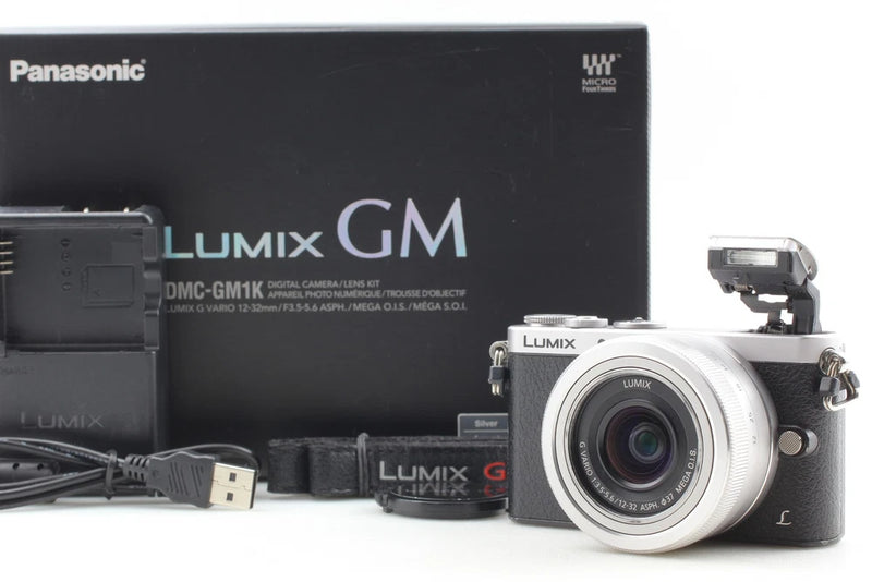 English OK LUMIX DMC GM1K Black 16.0MP Digital Camera 12-32mm Lens From JAPAN