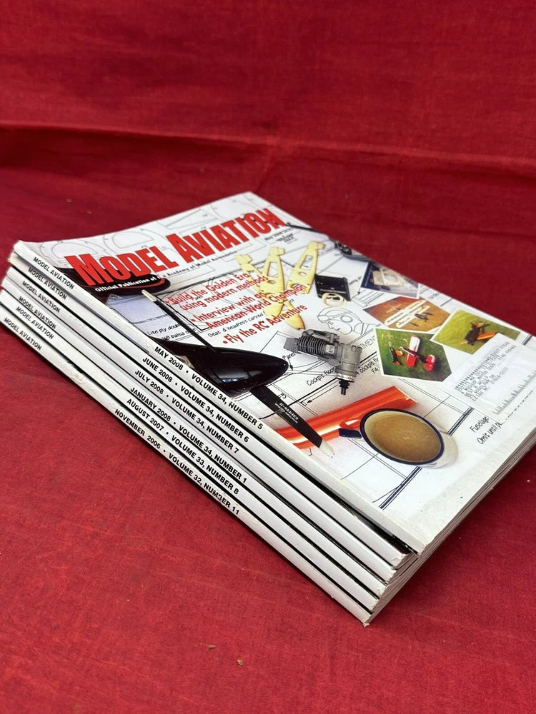 6 VTG 2006 to 2008 Model Aviation Magazine Lot AMA Airplane Hobby