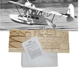 R/C flying boat model airplane kit, balsa & ply sheets with instruction manual