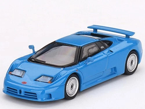 Mini GT 1:64 Diecast Model Car Bugatti EB110 GT Blu Bugatti Blue