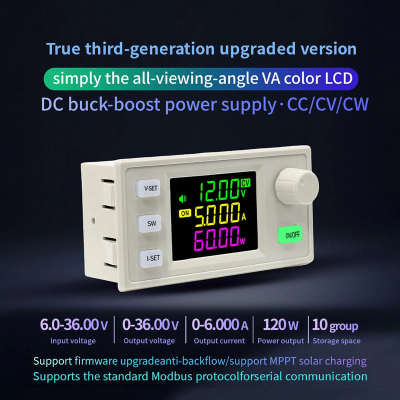 SK60X CNC Buck-Boost Adjustable Voltage Regulator Solar Charging Module DC 6-36V