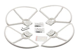 Snap On/Off Quick Mount Connect Prop Guards 4X White for DJI Phantom 1 2 3