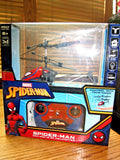 Spiderman mini RC helicopter box with controller, motion-sensor lights