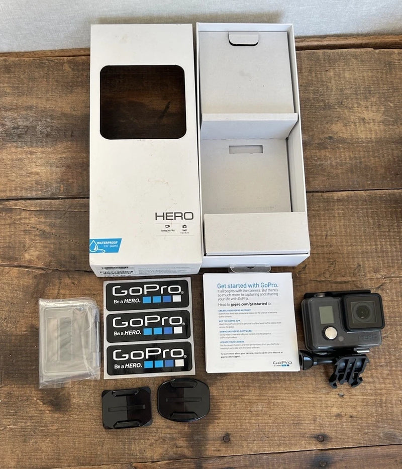 GoPro Hero HWBL1 Action Camera Grey Waterproof Case WORKS No SD Card