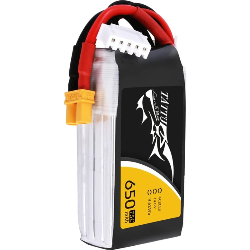 Compact 650mAh Lipo Battery - 4S1P Design with 75C for High-Performance Drones Battery