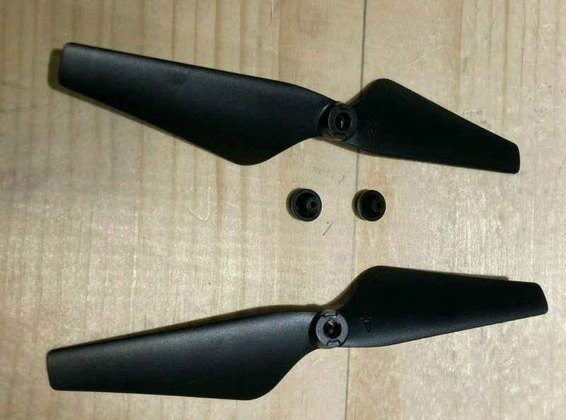 Drone propeller blade set with holder, black two-blade assemblies and screws