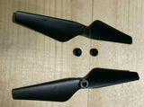 Drone propeller blade set with holder, black two-blade assemblies and screws