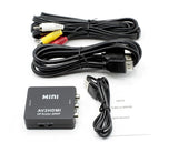 RCA to HDMI Converter Kit - FEATURES Converter - HDMI & Composite Cables - Black