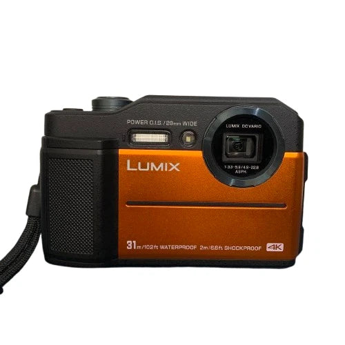 Panasonic LUMIX FT7 Compact Digital Camera  4K Orange DC-FT7-D