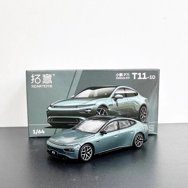 Xcartoys 1:64 Xpeng P7i Interstellar Green Diecast Model Car