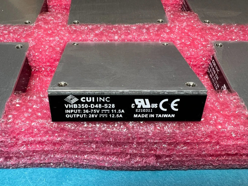 CUI VHB350-D48-S28 28V Isolated DC-DC Converter 350W 12A, 36~75V (48V) Input