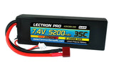 LECTRON PRO 2S LIPO 7.4V 5200MAH 35C BATTERY: DEANS Battery