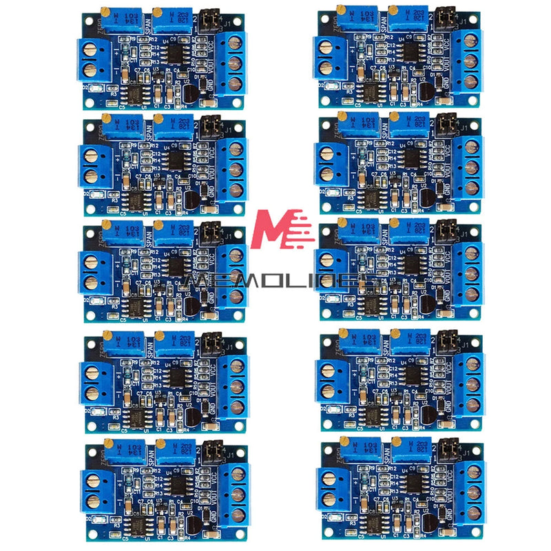 1-10PCS 0/4-20mA To 0-10V Transmitter Signal Converter Current To Voltage Module