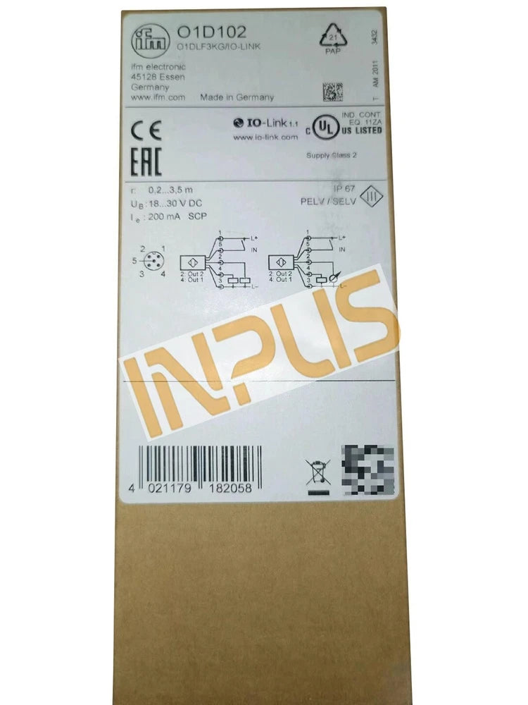 01D102 New Sealed IFM Photoelectric Distance Sensor 01D102