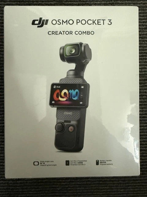 DJI Osmo Pocket 3 Creator Combo 4K Ultra HD Vlogging Gimbal Action Camera Black
